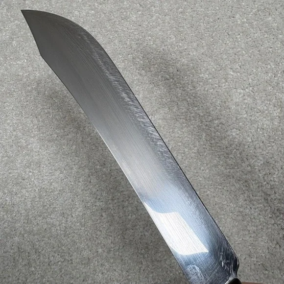 Cutco 1022 Butcher Knife 8 Inch Blade Classic Brown Woodgrain Handle USA ASIS - Picture 4 of 6